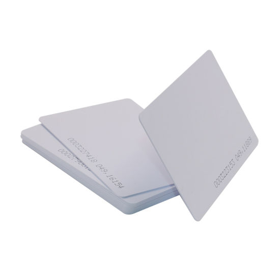 ID CARD plain, RFID PVC, white