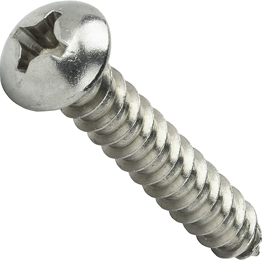 SCREW round head, stainless, UTS N°8x1", PZ, for wood, piece