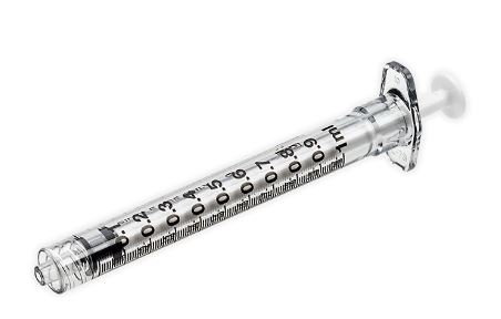 SYRINGE, Luer-lock, 1 ml, s.u.