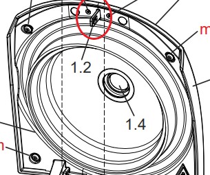 (cent. Hettich EBA200) CROCHET COUVERCLE E3748