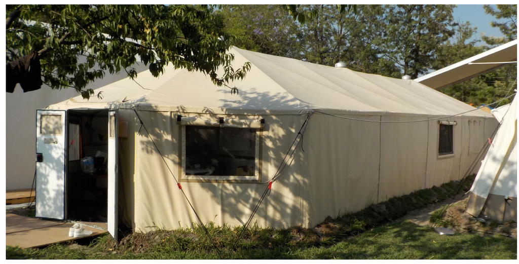 TENT insul. (Design Shelter MLH1950) 78m2 2 doors 10 windows