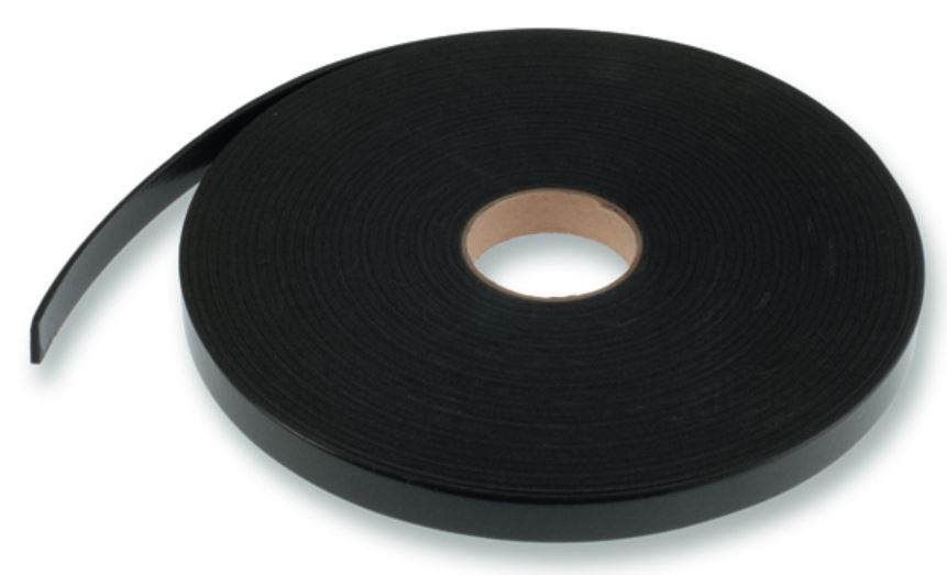 GASKETING TAPE adhesive, PE foam, 4x15mm, roll of 100m