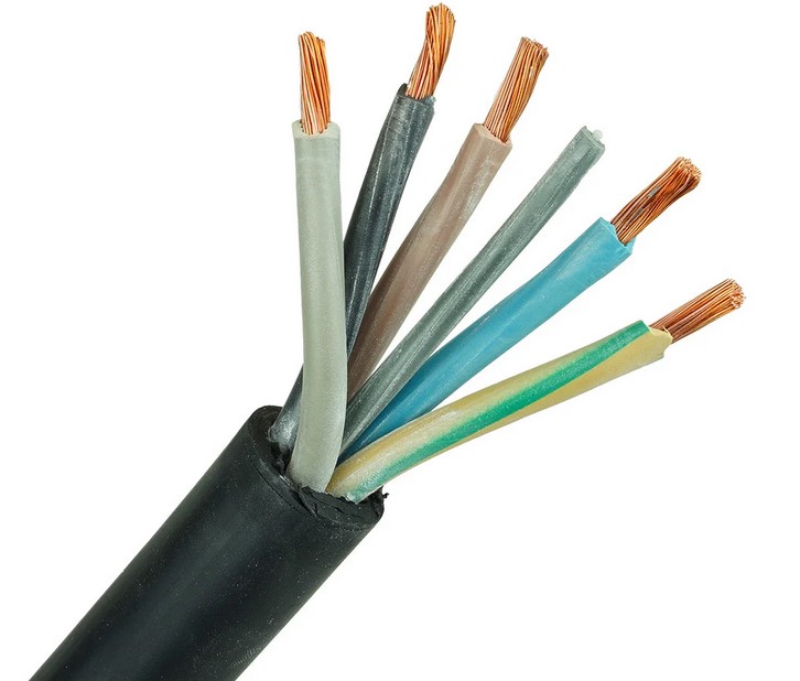 CABLE flexible, rubber, 5G25mm², per metre