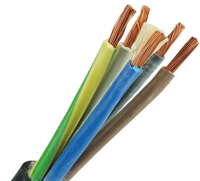 CABLE flexible, rubber, 5G6mm², per metre