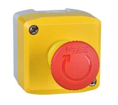 (Schneider) EMERGENCY STOP push-button, with box