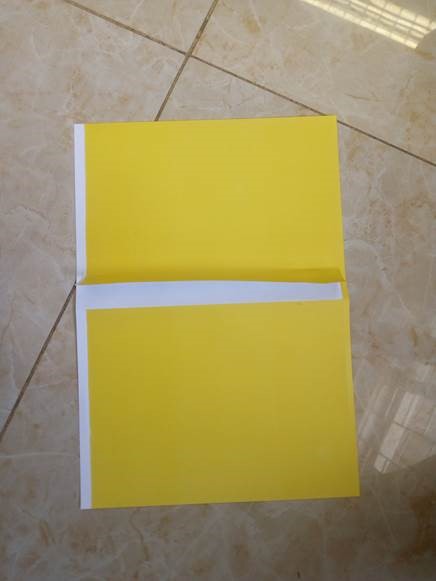 ADHESIVE LABEL 2pcs/A4, yellow, 100 sheet/ream