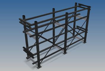 (UPS Eaton 93E 60kVA) BATTERY RACK, seismic series