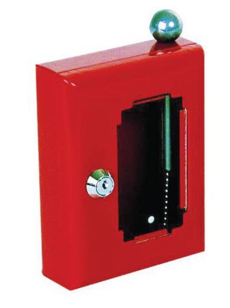 EMERGENCY KEY BOX, break glass, 160x120x50mm, 1 hook+hammer