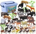 FIGURINES ANIMAUX, multicolore, plastique, jungle