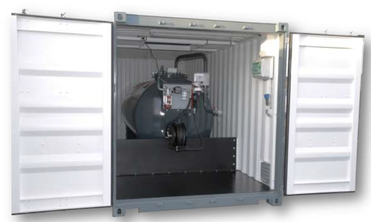 DIESEL STORAGE & DISTRIBUTION STATION CONTAINER, 20" 10.000l