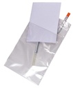 POUCH, with pocket for documents, polyethylene, 18x27cm