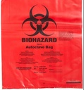 BAG, BIOHAZARD WASTE, autoclavable, red, 200x280mm