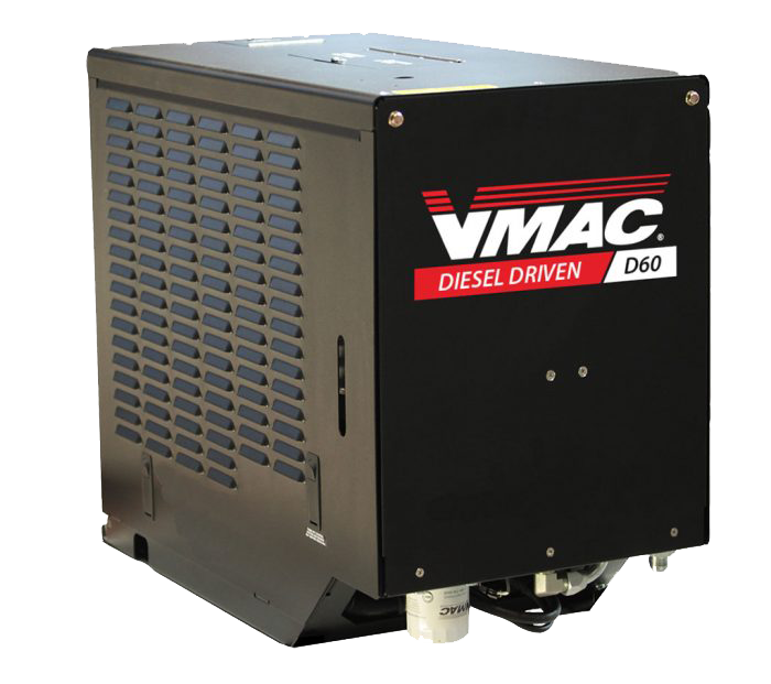 COMPRESSEUR D'AIR à moteur diesel (VMAC D60) 60 CFM, 204kg