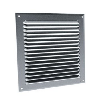 GRILLE DE VENTILATION, aluminium, 200x200mm