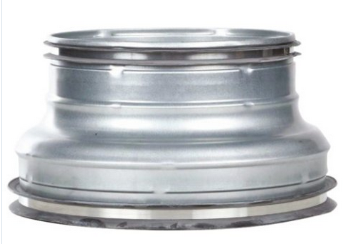 REDUCER CONE, galvanized, Ø 200-125mm