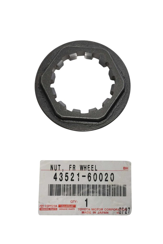 NUT wheel bearing adjustment, FR, HZJ78/79