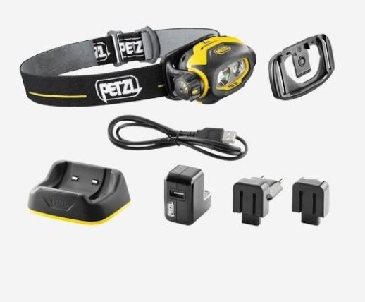 HEADLAMP (Petzl Pixa3R) rechargeable, LED focus, ATEX