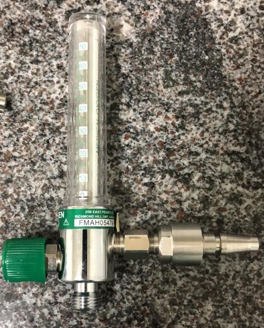 (hum Airvo2 and 3) FLOWMETER, OXYGEN, 0-70l/min