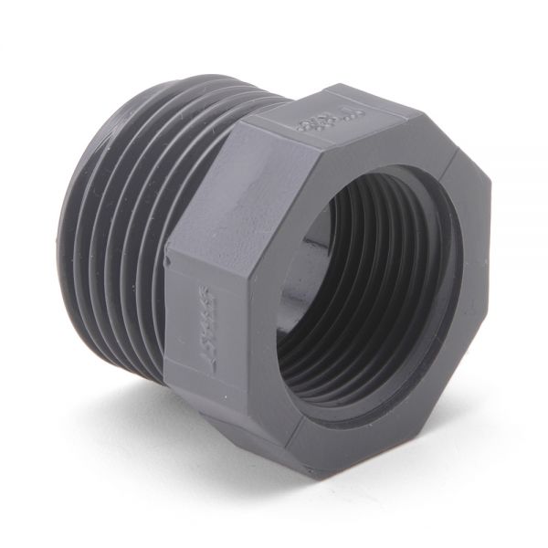 REDUCER COUPLING bushing, threaded, PVC, Ø 63-50mm, MxF