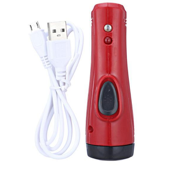 LAMPE TORCHE LED, recharg. USB/8V, petite + USB câble