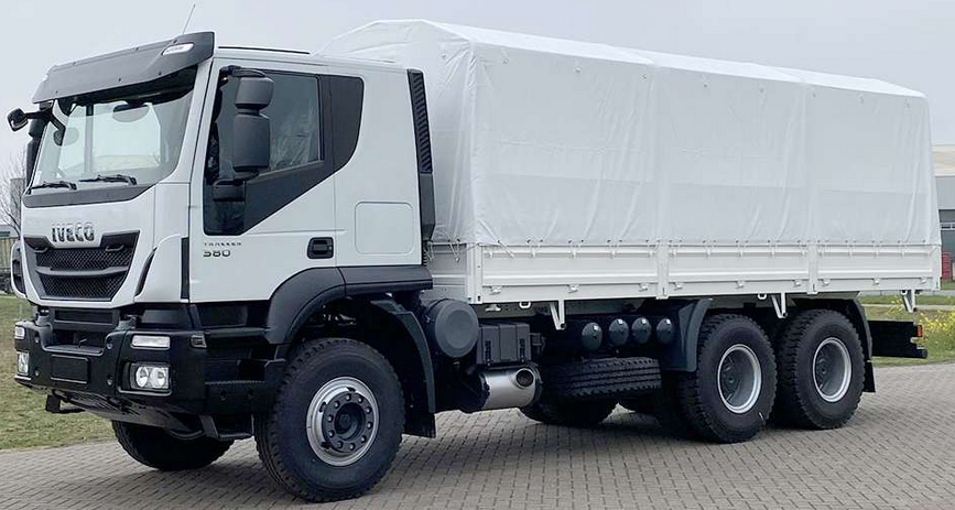 TRUCK 6x4 sided platform w/ canvas (IVECO Trakker AT380T38H)