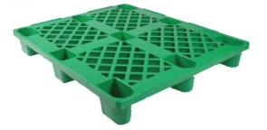 PALLET, HDPE, 1200x1000x150mm, perforated, green, 4-way