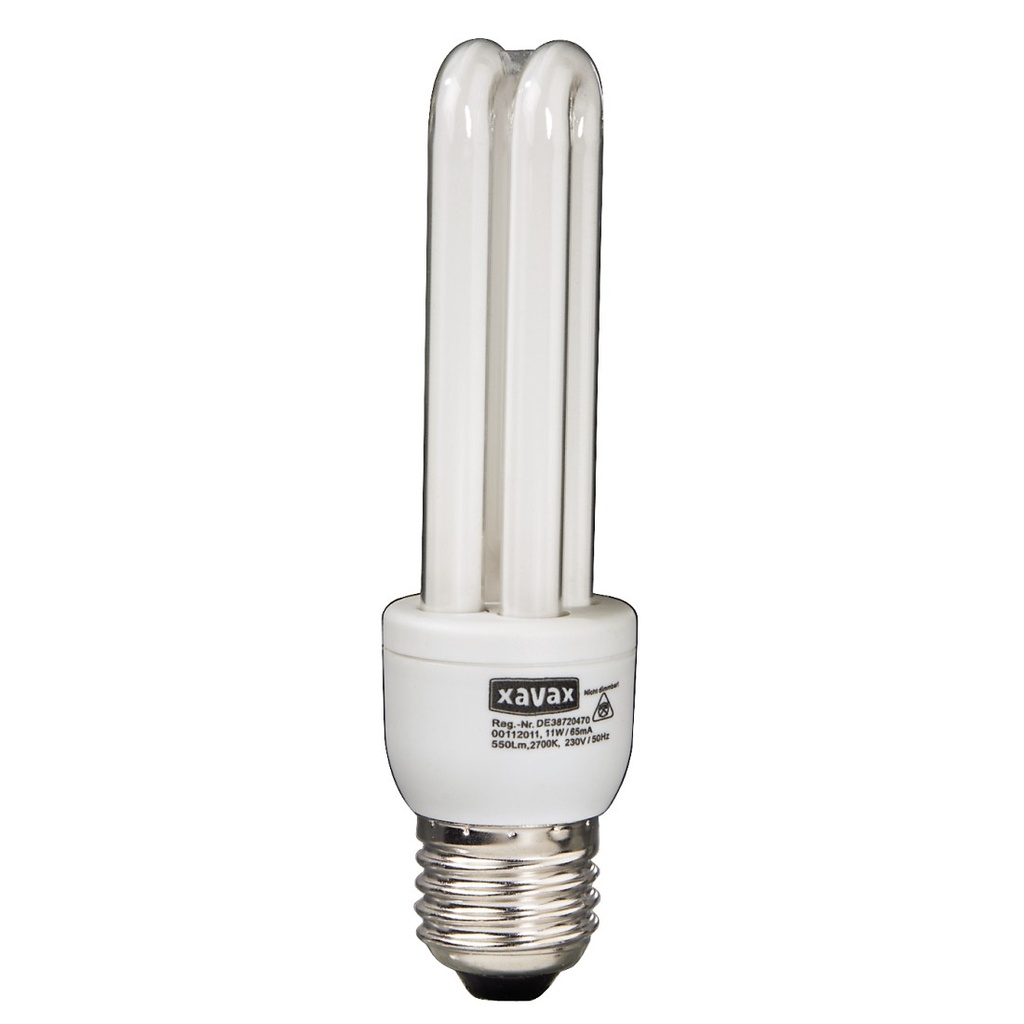 BULB compact fluorescent E27, 11W/230V, 2700K, long