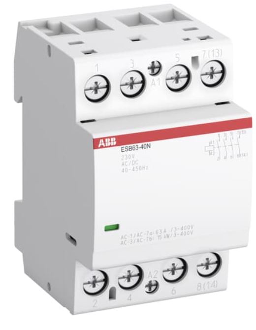 CONTACTEUR (ABB ESB63-40N-01) bob. 24Vdc, 63A, 4NO, 4P, mod.