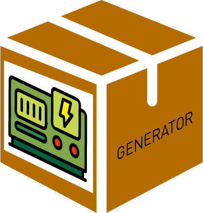 (MFH) KIT GENERATOR, 65KV/A, coupleable + trailer