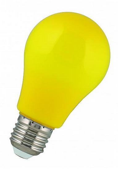 AMPOULE LED E27, 5W/230V, 400lm, jaune, non-dimmable