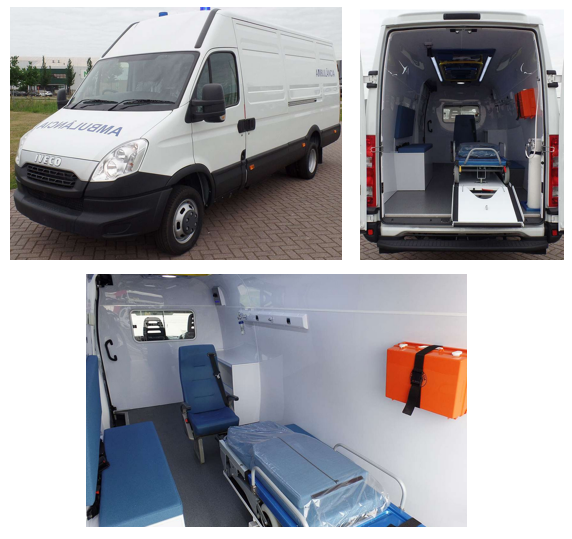 AMBULANCE 4x2 (IVECO DAILY 50C15V) diesel RHD +équipem. base