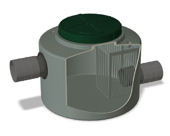 DEGRILLEUR (Simop) PE, Ø100 mm, pour retenir objet >15mm