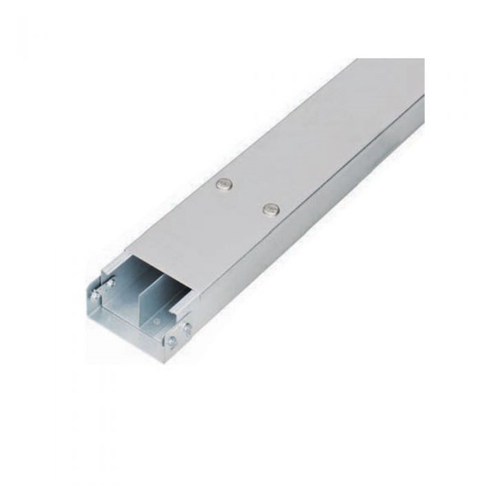 TRUNKING, metal, 5x10mm, 2 compartments, per metre