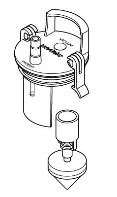 (Vario18) LID for PSU bottle 250ml+ overflow device 077.0440