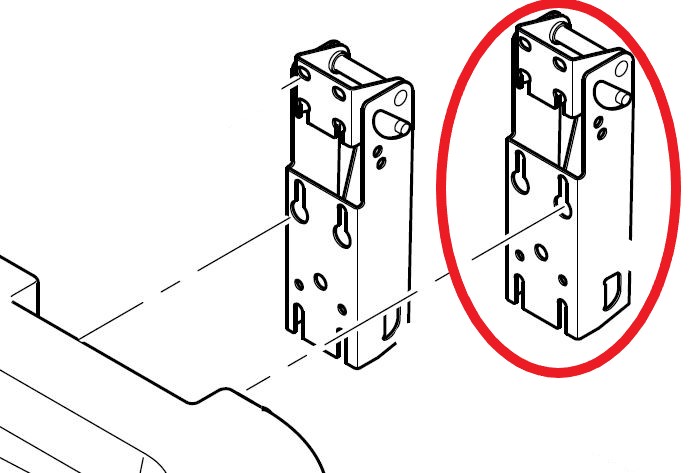 (blood bank MB3000G) HINGE OUTSIDE 292.8503.30