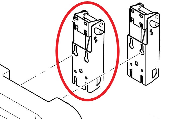 (blood bank MB3000G) HINGE INSIDE 292.8503.31