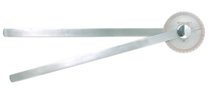 CLINICAL GONIOMETER, manual, metal, 35 cm, 360°