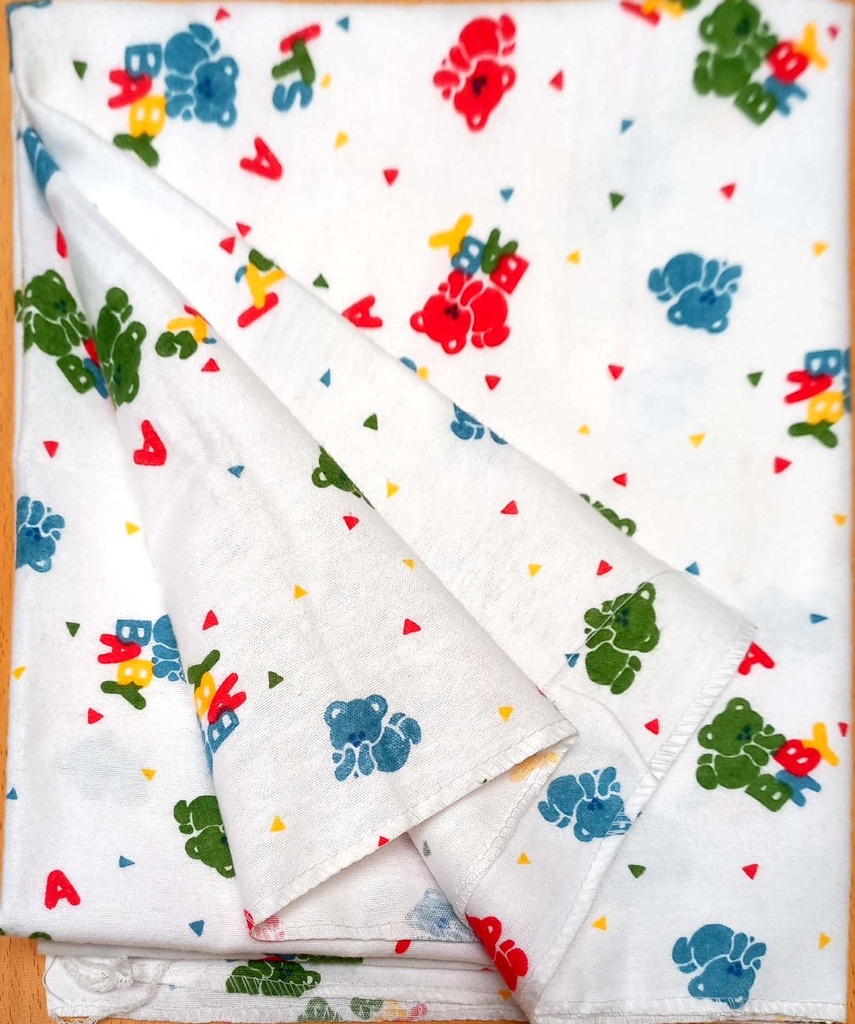 BLANKET baby, 100% cotton, 100x110cm, fun pattern