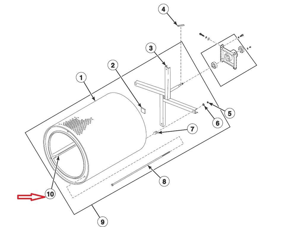 (IPSO DR35) CYLINDER RIB ASSEMBLY