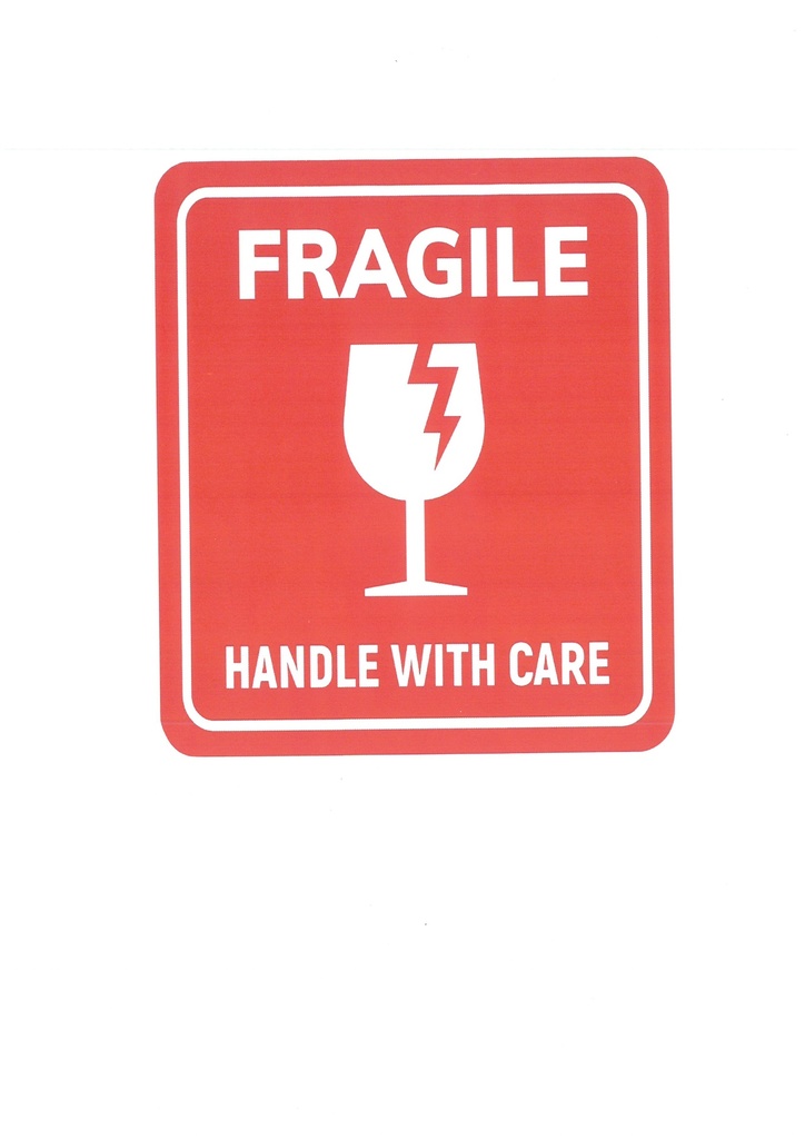 ETIQUETTE MANUTENTION "fragile", A7