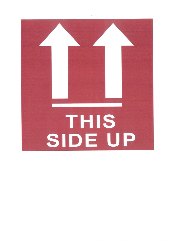 LABEL HANDLING "this side up", A7