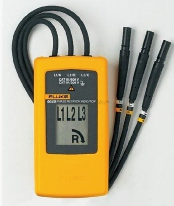 INDICATEUR DE ROTATION DE PHASE (Fluke 9040) triphasé