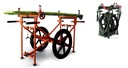 FOLDING TROLLEY for STRETCHER,  all terrain, 2 wheels 51cm