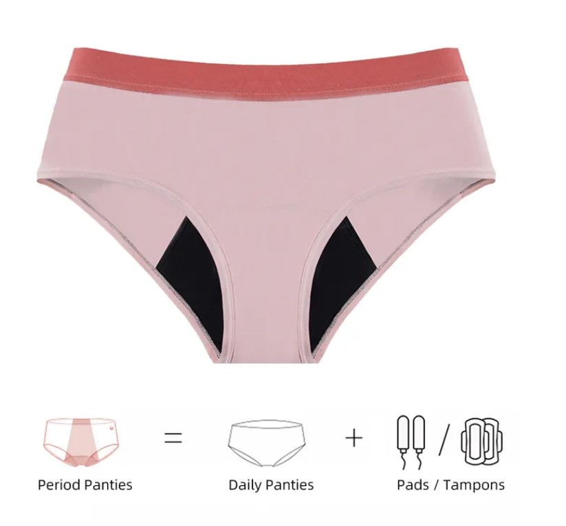 MENSTRUAL UNDERWEAR, reusable, large