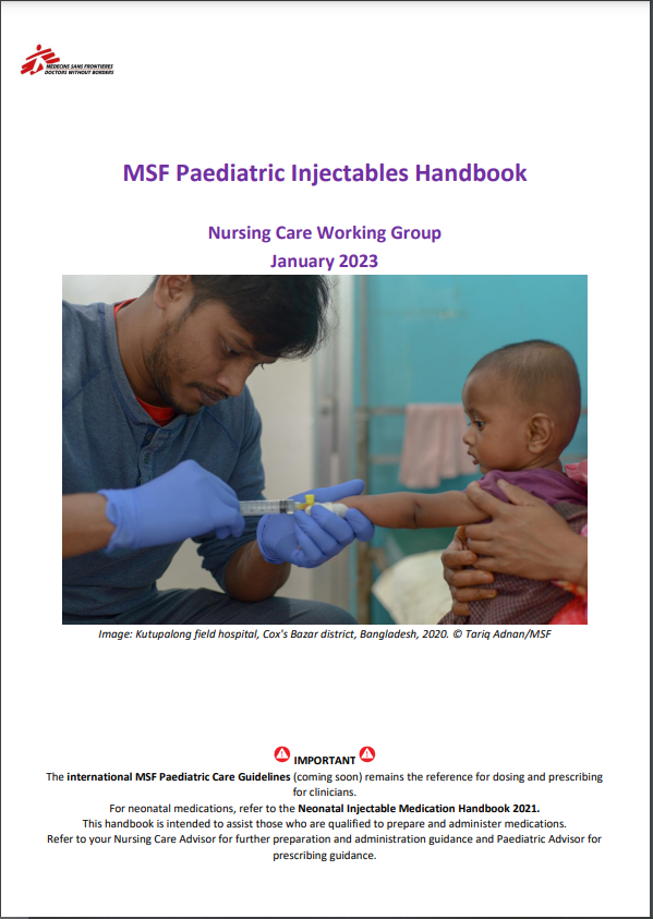 MSF Paediatric Injectables Handbook