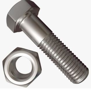 (Tube well) BOLT-NUT, L4", Ø0.5''