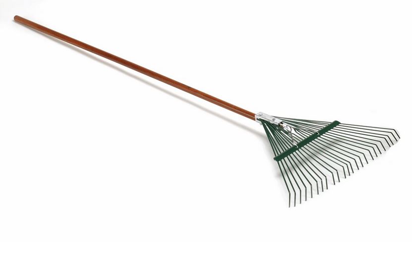 LEAF RAKE, metal + handle