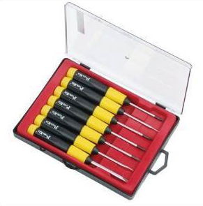 SCREWDRIVER SET 7 pcs, 4 flat 2-4, 3 star 00-1