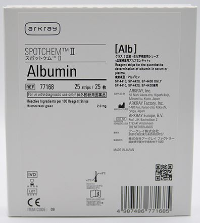 (Spotchem EZ) ALBUMIN, strip, 77168