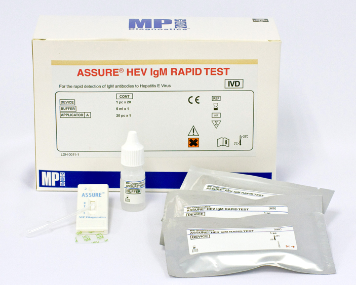 TEST, HEPATITIS E (Assure HEV), ser/pl/wb, 1 test 0743160020